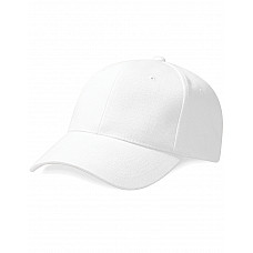 White Pro-Style Heavy Brushed Cotton Cap