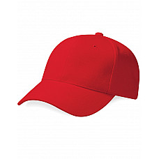 Classic Red Pro-Style Heavy Brushed Cotton Cap