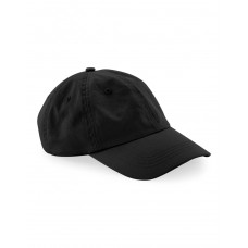 Black Organic Cotton 6 Panel Dad Cap