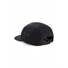 Black Canvas 5 Panel Camper Cap