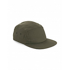 Olive Canvas 5 Panel Camper Cap