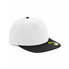 White/Black Original Flat Peak Snapback