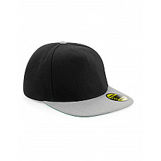 Black/Grey Original Flat Peak Snapback