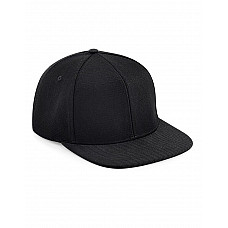 Black/Black Original Flat Peak 6 Panel Snapback