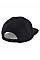 Black/Black Original Flat Peak 6 Panel Snapback