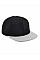 Black/ Grey Original Flat Peak 6 Panel Snapback