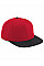 Classic Red/Black Original Flat Peak 6 Panel Snapback