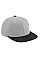 Grey/Black Original Flat Peak 6 Panel Snapback