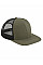 Olive/Black Original Flat Peak 6 Panel Trucker