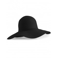 Black Marbella Wide-Brimmed Sun Hat