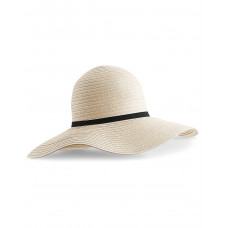 Natural Marbella Wide-Brimmed Sun Hat