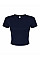 Solid Navy Blend Women's Micro Rib Baby Tee