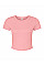 Solid Pink Blend Women's Micro Rib Baby Tee