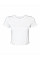 Solid White Blend Women's Micro Rib Baby Tee