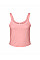 Solid Pink Blend Women's Micro Rib Strap Tank