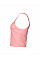 Solid Pink Blend Women's Micro Rib Strap Tank