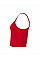 Solid Red Blend Women's Micro Rib Strap Tank