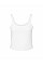 Solid White Blend Women's Micro Rib Strap Tank