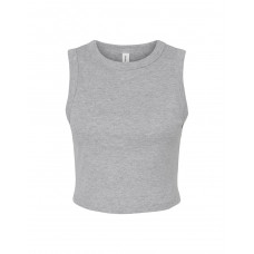 Athletic Heather Women's Micro Rib Muscle Crop Tank