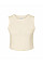 Solid Natural Blend Women's Micro Rib Muscle Crop Tank