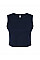 Solid Navy Blend Women's Micro Rib Muscle Crop Tank