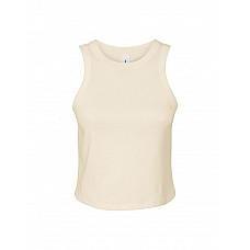 Solid Natural Blend Women's Micro Rib Racer Tank