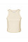 Solid Natural Blend Women's Micro Rib Racer Tank