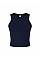 Solid Navy Blend Women's Micro Rib Racer Tank