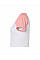 White/Pink Women's Micro Rib Raglan Baby Tee