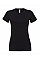 Black Women's Relaxed Jersey Short Sleeve Tee