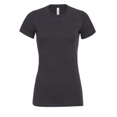 Dark Grey Heather Women's Relaxed Heather Jersey Short Sleeve Tee