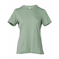 Heather Sage Women's Relaxed Heather Jersey Short Sleeve Tee