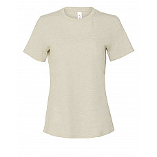 Heather Natural Women's Relaxed Heather Jersey Short Sleeve Tee