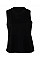 Solid Black Triblend Women's Racerback Cropped Tank