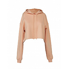 Peach Women's Cropped Fleece Hoodie