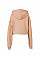 Peach Women's Cropped Fleece Hoodie