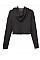 Dark Grey Heather Women's Cropped Fleece Hoodie