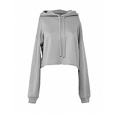 Storm Grey Women's Cropped Fleece Hoodie