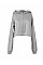 Storm Grey Women's Cropped Fleece Hoodie