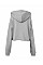 Storm Grey Women's Cropped Fleece Hoodie