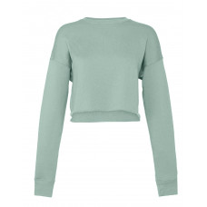 Dusty Blue Women's Cropped Crew Fleece