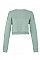 Dusty Blue Women's Cropped Crew Fleece