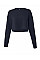 Navy Women's Cropped Crew Fleece