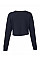 Navy Women's Cropped Crew Fleece