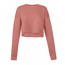 Mauve Women's Cropped Crew Fleece