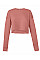 Mauve Women's Cropped Crew Fleece