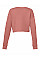 Mauve Women's Cropped Crew Fleece