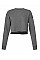 Deep Heather Women's Cropped Crew Fleece