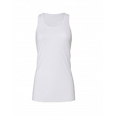 White Women's Flowy Racerback Tank