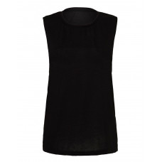 Black Women's Flowy Scoop Muscle Tank